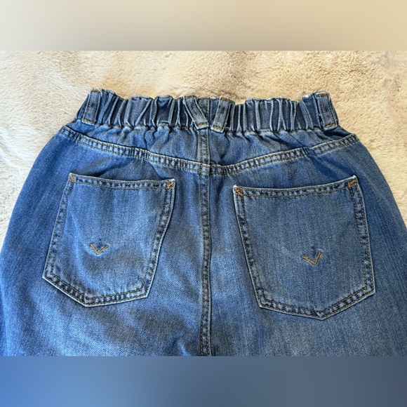 Hudson Remi High rise paper bag straight crop jeans size 25 - Picture 7 of 12